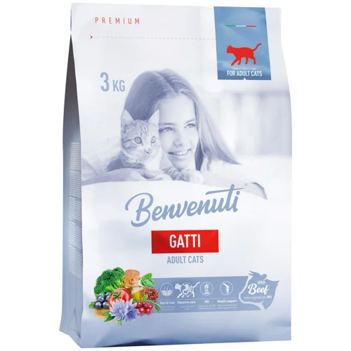 Корм сухий Benvenuti Gatti з яловичиною для котів 3кг