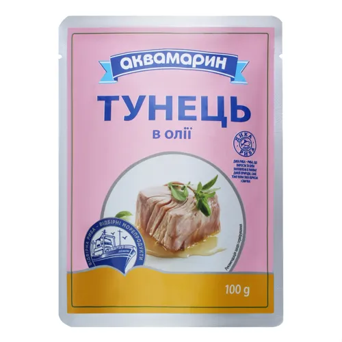 Тунець в олії Аквамарин д/п 100г