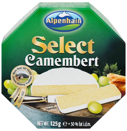 Сир 50% Select Camembert Alpenhain к/у 125г