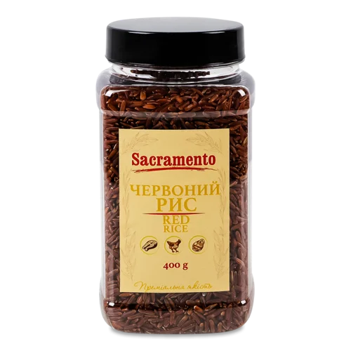 Рис Лущений Червоний Sacramento В/ґ, 400г