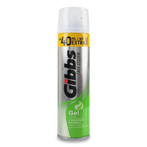 Гель для Гоління Sensitive Gibbs, В/ґ, 240мл