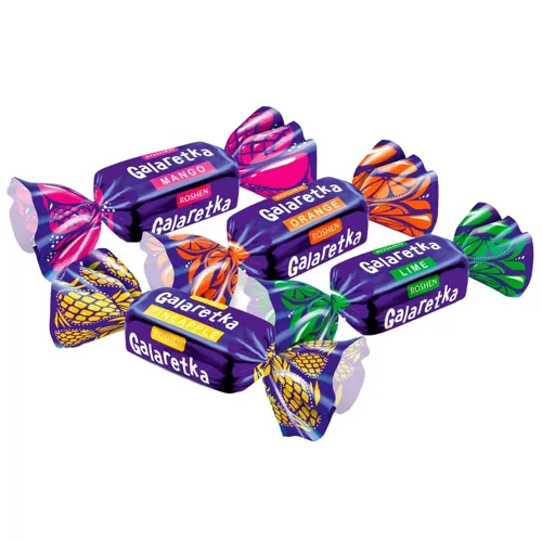 Цукерки Roshen Galaretka мікс вагові