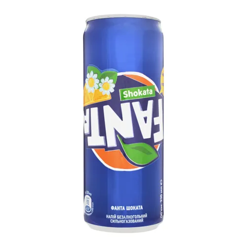 Напій безалкогольний сильногазований соковмісний Shokata Fanta з/б 330мл