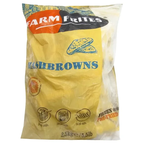 Деруни картопляні Farm Frites Hashbrowns трикутні з цибулею 2,5кг