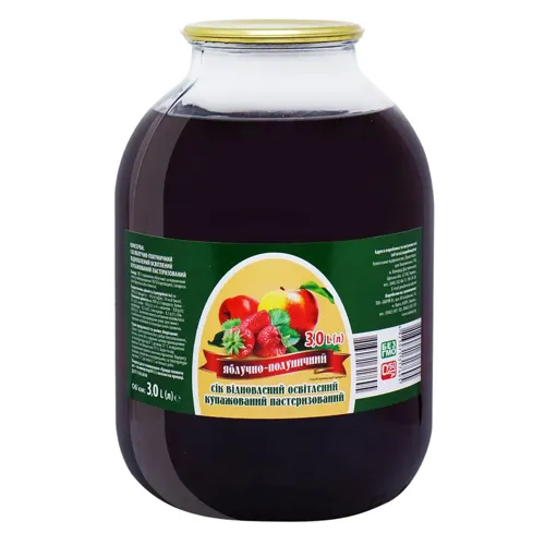 Сік Субота яблучно-полуничний відновлений 3л