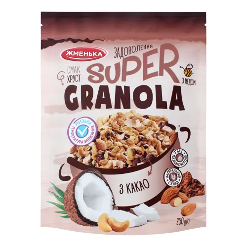 Гранола з какао Super Жменька д/п 250г