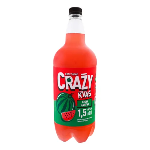 Квас хлібний «Кавун» Crazy Kvas, 1.5л