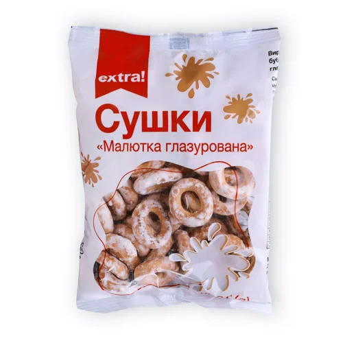 Сушки Extra! Малютка глазурована 300г