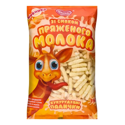 Палички кукурудзяні Зі смаком пряженого молока Slasti м/у 150г