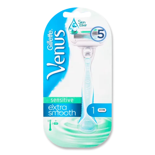 Бритва Gillette Venus Sensitive, з 1 змінною касетою, для чутливої шкіри