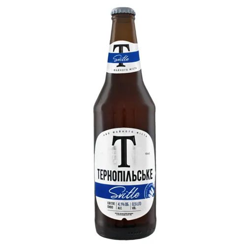Пиво 0.5л 4.1% світле пастеризоване Svitle Тернопільське