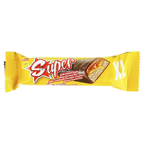 Батончик Elvan Super з нугою та карамеллю 50г