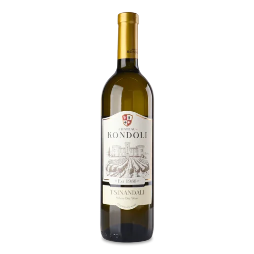 Вино Біле Сухе Вищого Ґатунку Tsinandali Chateau Kondoli, 0.75л, 11-13%