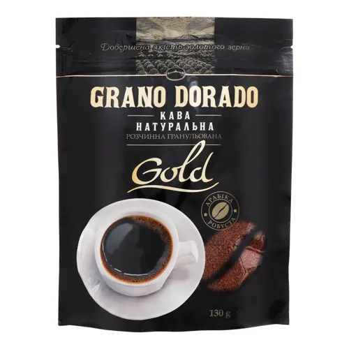 Кава натуральна розчинна гранульована Gold Grano dorado д/п 130г