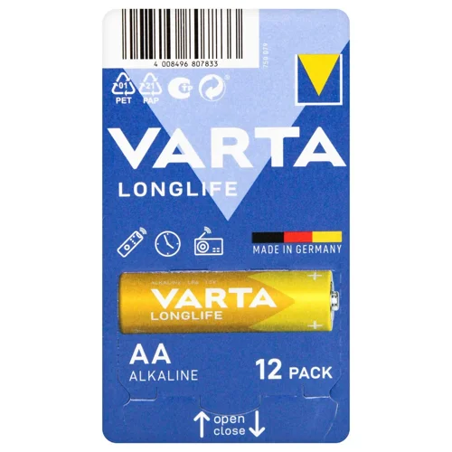 Елемент живлення АА Varta лужний 12шт