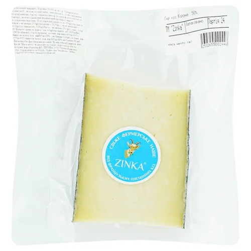 Сир Zinka Корона козячий 50% ваговий