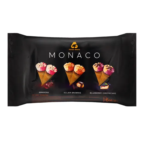Набір морозива у ріжку Monaco Three Bears м/у 360г