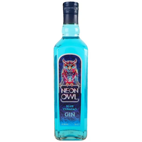 Джин Neon Owl Blue Curacao 37.5% 0.7л