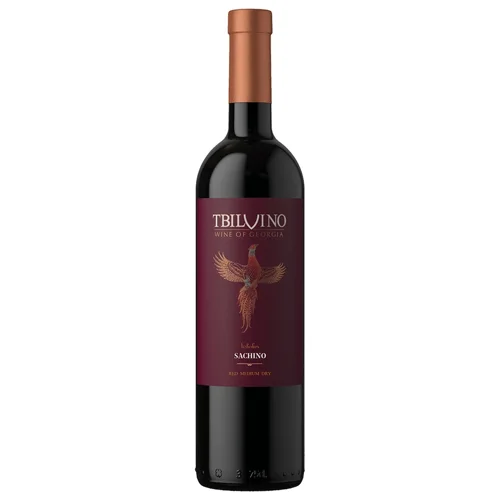 Вино Tbilvino Sachino червоне напівсухе 11,5% 0,75л