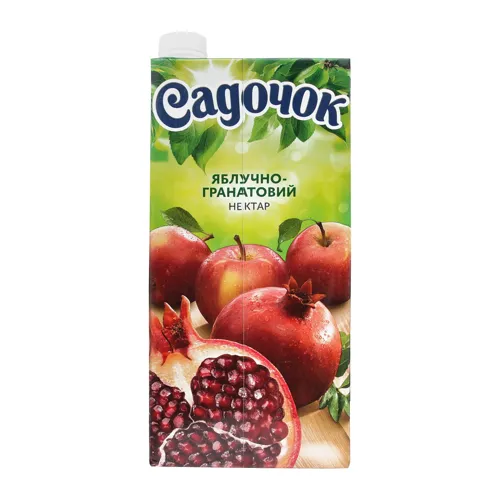 Нектар яблучно-гранатовий освітлений Садочок т/п 1.93л