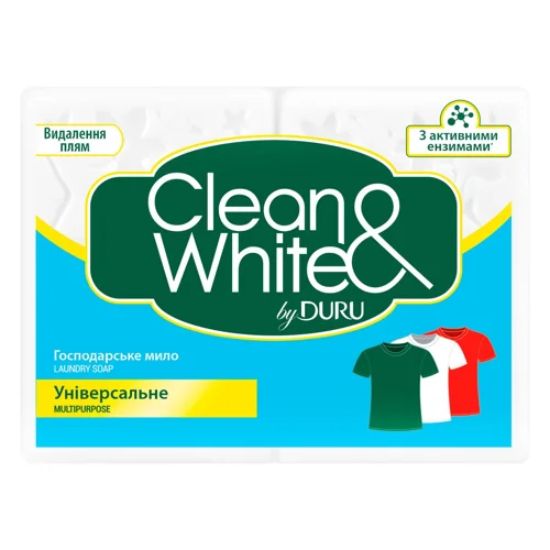 Мило господарське Duru Clean&White Універсальне 2х120г