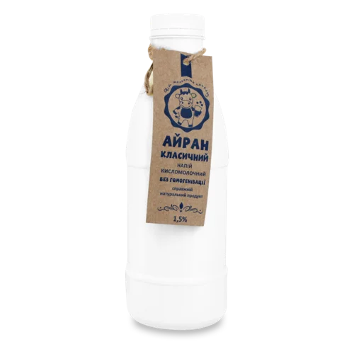 Айран Класичний 1.5% Світ Молочних Насолод, п/пл, 780г