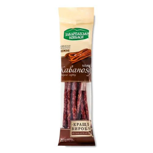 Ковбаски Ніжні Снеки Кабаноси Закарпатські В/с, 100г