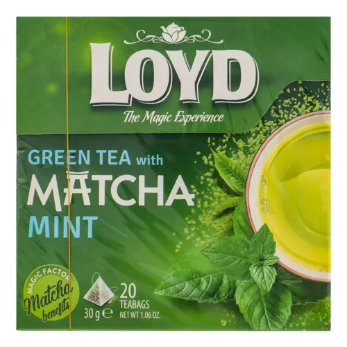 Чай зелений японський листовий Matcha Mint Loyd к/у 20х1.5г