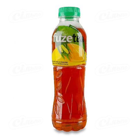 Чай холодний Fuze tea чорний смак лимона-лемонграса, 500мл