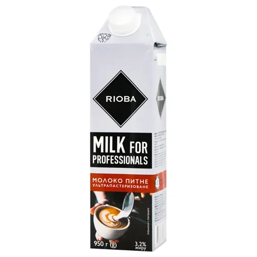 Молоко Rioba питне ультрапастеризоване 3,2% 950г