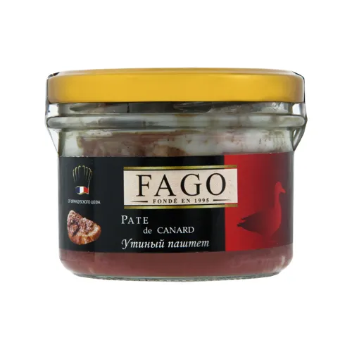 Паштет качиний Fago с/б 180г