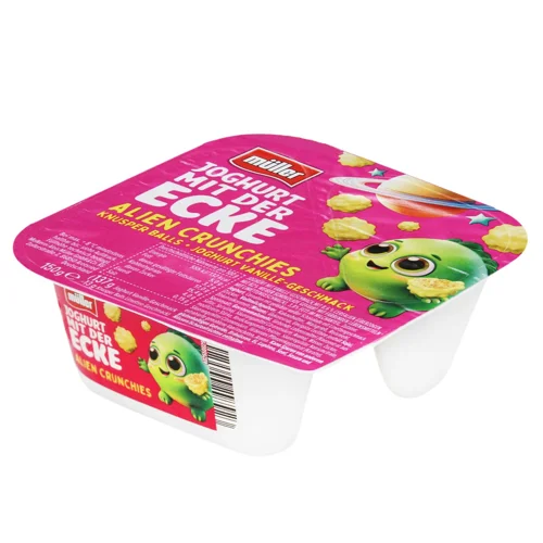 Йогурт Muller ванільний з хрусткими злаковими кулькамии 3,8% 150г