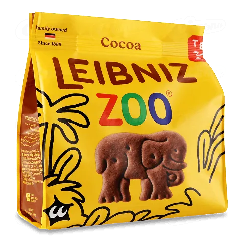 Печиво Leibniz Zoo какао, 100г