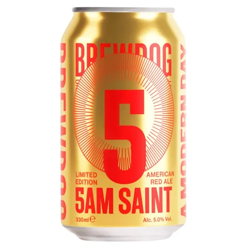 Пиво BrewDog 5AM Saint темне фільтроване 5% 0,33л