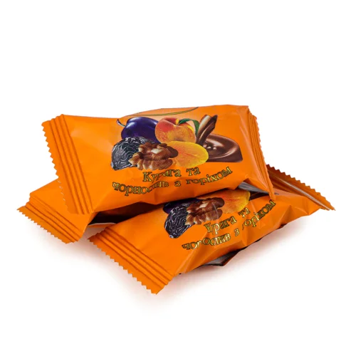 Цукерки Глазуровані Курага Та Чорнослив З Горіхом В/ґ, 1 кг