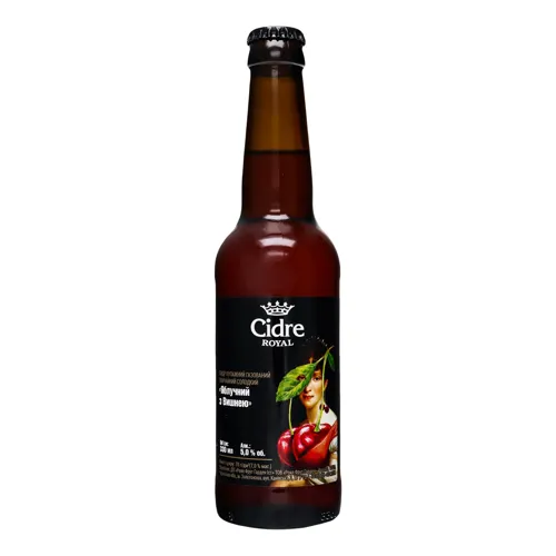 Сидр Cidre Royal Яблучний з вишнею газований солодкий 0,33л