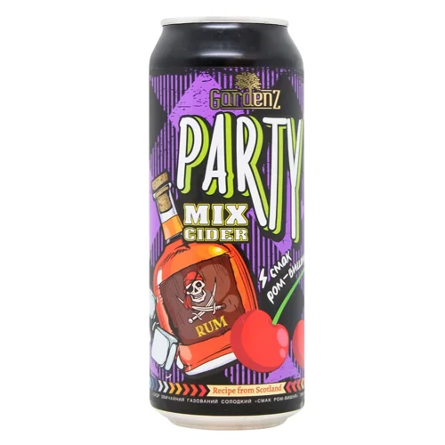 Сидр GardenZ Party Mix Ром-Вишня 5,4% 0,5л