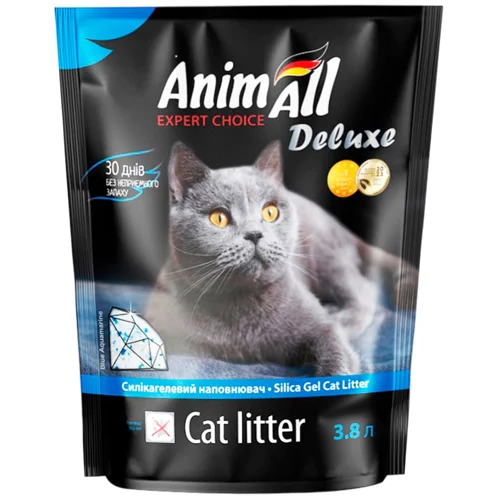 Наповнювач гігієнічний AnimAll Блакитний аквамарин для котів силікагелевий 3,8л