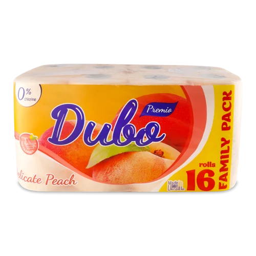 Туалетний Папір 3-Шаровий Delicate Peach Premio Диво, 16шт