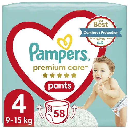 Підгузки-трусики Pampers Premium Care Maxi 4 9-15кг 58шт