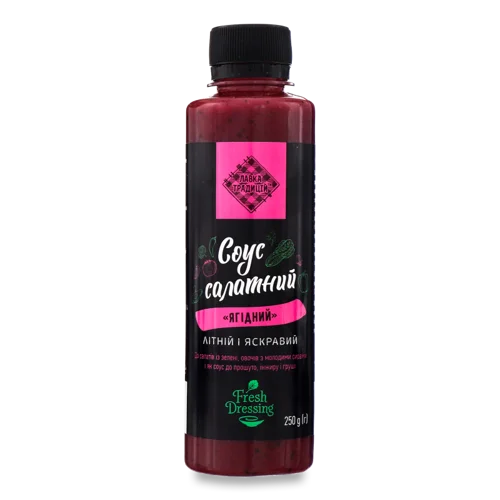 Соус Ягідний, Вищого Ґатунку, Пластикова Пляшка, 250г