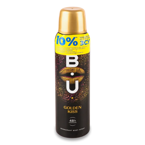 Дезодорант Golden Kiss B.U., 150 мл, антиперспірант, в/к