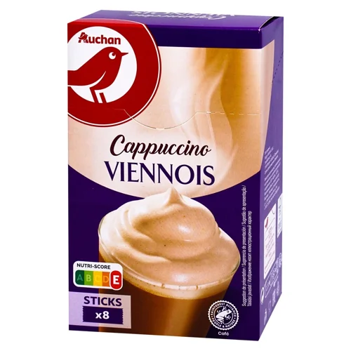 Напій розчинний Auchan Капучино По-Віденськи 8шт*18г