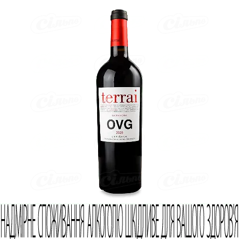 Вино червоне сухе Terrai OVG, 0,75л