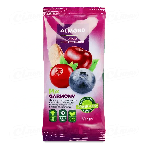 Суміш Almond Mix Garmony ягідно-горіхова, 50г