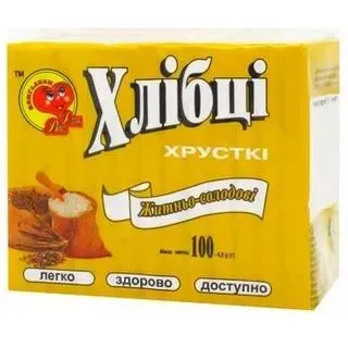 Хлібці ТМ Для Вас Житньо-солодові 100г