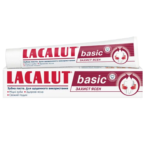 Зубна паста Lacalut Basic захист ясен 75мл