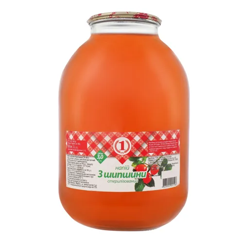 Напій стерилізований з шипшини №1, 3л