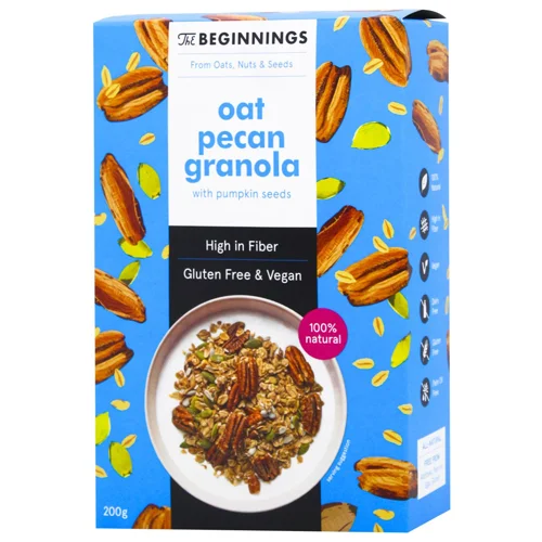 Гранола The Beginnings вівсяна з пеканом 200г