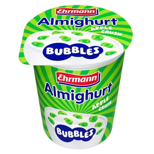 Йогурт Ehrmann Almighurt Bubbles Яблуко  2,8% 150г